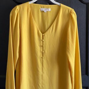 LOFT Yellow Blouse - Size XS